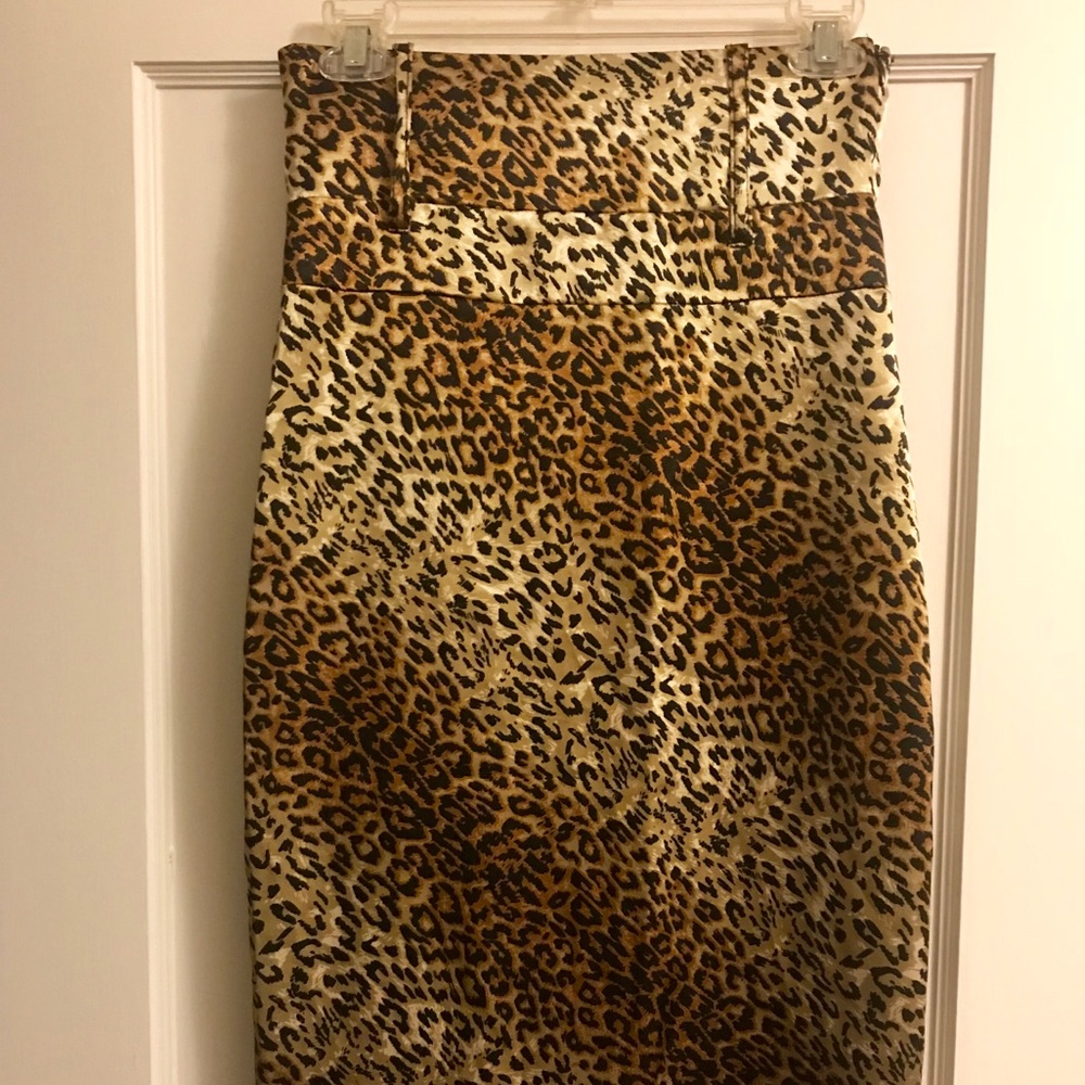 Leopard Pencil Skirt